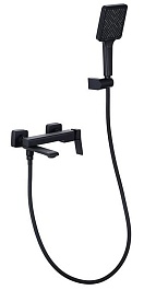 Frap Смеситель для ванны с душем H84 F3284-6 черный – фотография-1