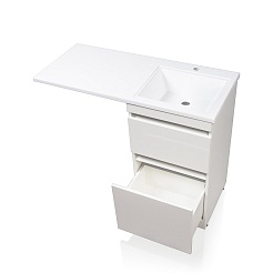 Style Line Мебель для ванной Даллас 110 Люкс R, белая PLUS	 – фотография-10