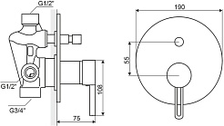 Excellent Смеситель Active встроенный – фотография-3