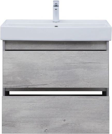 Aquanet Мебель для ванной Nova Lite 75 подвесная дуб белый – фотография-8