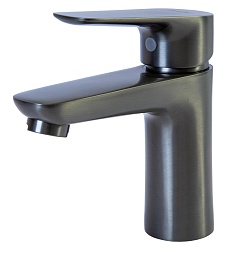 Mixline Смеситель для раковины 35k ML14-04GR б/отв п/гайку графит (без подводки) – фотография-1