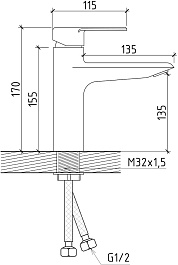 Teymi Смеситель для раковины Kati T10217 хром – фотография-12