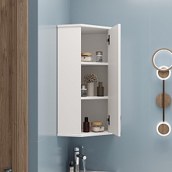 Onika Мебель для ванной Айленд 35 подвесная угловая белая – фотография-12