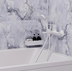 Mixline Смеситель для ванны 35k ML15-01W белый – фотография-4