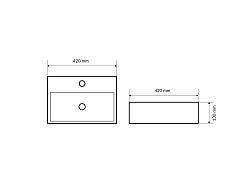 Excellent Раковина Rima 42 – фотография-3