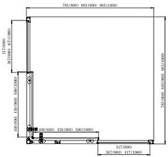 Aquatek Душевой уголок Ария 100x100 AQ ARI KV 10020BL профиль черный стекло прозрачное – фотография-7