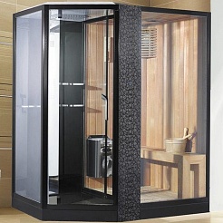 Orans Душевая кабина Diamond SR-89103RS Black – фотография-1