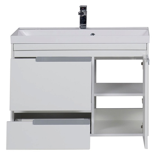 Aquanet Тумба с раковиной "Тиволи 90" белая – картинка-5