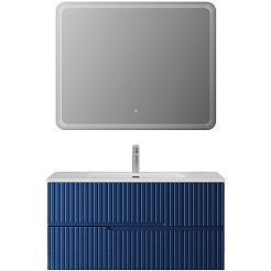 Cezares Тумба с раковиной Duet-N 100 подвесная sapfiro – фотография-7