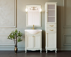 ValenHouse Тумба с раковиной Эллина 65 слоновая кость, фурнитура золото – фотография-7