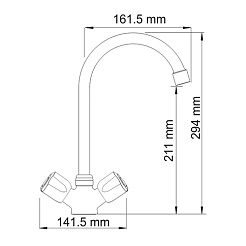WasserKRAFT Смеситель для кухни "Amper 2907" – фотография-2