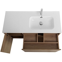 BelBagno Мебель для ванной Kraft 100 R подвесная Rovere Nebrasca Nature – фотография-11