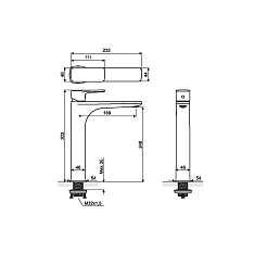 Excellent Смеситель для раковины KERIA AREX.2002CR хром – фотография-2