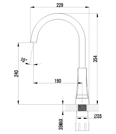 Lemark Смеситель "Unit LM4555C" для кухни – фотография-2