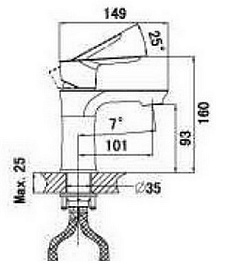 D&K Смеситель "Reisling Rhein DA1272101" для раковины – фотография-2