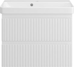 Brevita Тумба под раковину Victory 70 подвесная белая – фотография-1