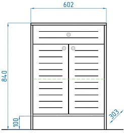Style Line Тумба напольная Кантри 60 венге – фотография-4
