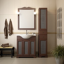 Opadiris Тумба с раковиной Кама 75 орех – фотография-3