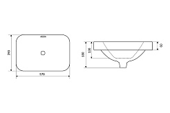 Excellent Раковина Hasko 57 см – фотография-2