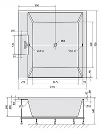 Alpen Акриловая ванна Came 175 – фотография-3