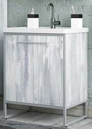 Corozo Тумба под раковину Айрон 70, серый/арт – фотография-1