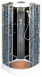 DTO Душевая кабина BМ1510 N (без крыши) BLACK – фотография-1