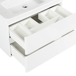 BelBagno Тумба с раковиной Albano-Cer 80 подвесная Bianco Lucido – фотография-6