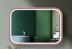 Esbano Зеркало со встроенной подсветкой ES-3310KDG 100/70 розовое золото