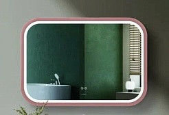 Esbano Зеркало со встроенной подсветкой ES-3310KDG 100/70 розовое золото – фотография-1