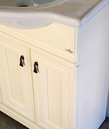 Misty Тумба с раковиной Лувр 85 слоновая кость – фотография-6