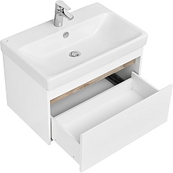 Акватон Мебель для ванной Марти 70 белый/дуб эндгрейн – фотография-8