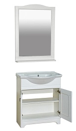 Misty Тумба с раковиной Лувр 60 белая – фотография-6