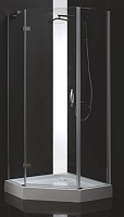 Cezares Душевой уголок BERGAMO-W-P-1-90-C-Cr-L-IV