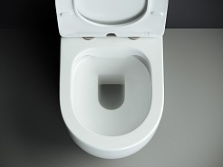 Ceramicanova Унитаз напольный пристенный с бачком Mia Rimless CN1801 белый – фотография-7