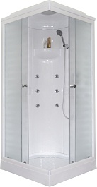 Royal Bath Душевая кабина HP RB 80HP2-M 80x80 с г/м стекло матовое профиль белый – фотография-1