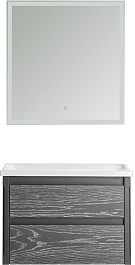 ASB-Woodline Мебель для ванной Лорена 80 подвесная grigio – фотография-1