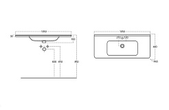 BelBagno Тумба с раковиной Albano-Cer 105 подвесная Bianco Lucido – фотография-15