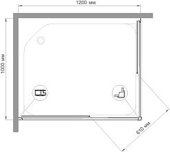 Royal Bath Душевой уголок HPD-C 120х100x185 – фотография-4