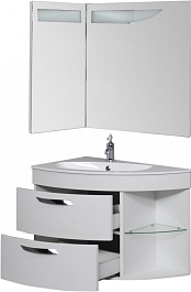 De Aqua Тумба с раковиной Трио Люкс 90 L – фотография-12