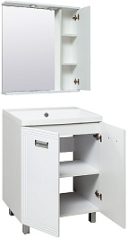 Runo Тумба с раковиной Карат 60 белая – фотография-4