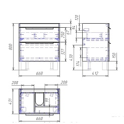 Owl 1975 Мебель для ванной Vind stor 70 – фотография-5
