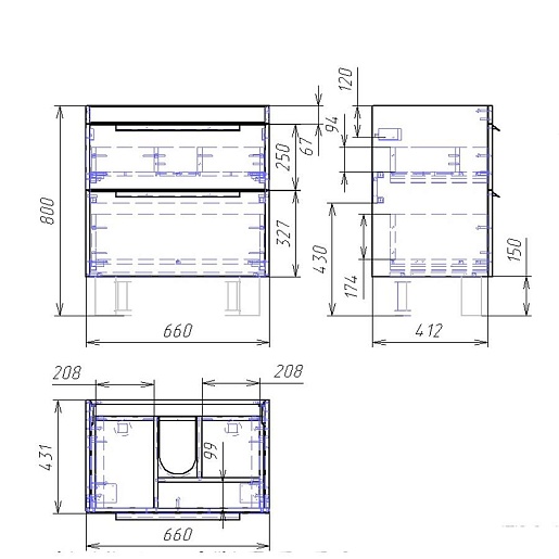 Owl 1975 Мебель для ванной Vind stor 70 – картинка-5