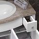 Opadiris Тумба с раковиной Лаура 100 белая, мраморная столешница – картинка-13