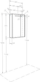 Акватон Мебель для ванной Верди Pro 60 подвесная белая/ясень фабрик – фотография-17