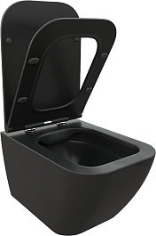 Ceruttispa Унитаз подвесной Mimi Aria MB CT8920 черный матовый – фотография-2