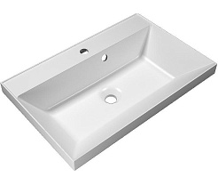 Jorno Тумба с раковиной Tossony 70 сонома светлая/белый Toss.01.70/P/SS-W/JR – фотография-8