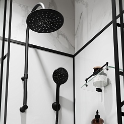 Niagara Душевая кабина Standart 100x80 L черная – фотография-9