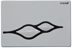 Creavit Кнопка смыва Ufo GP1001.02 бело-черная