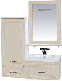 Misty Мебель для ванной Европа 60 бежевая с доводчиками – фотография-2