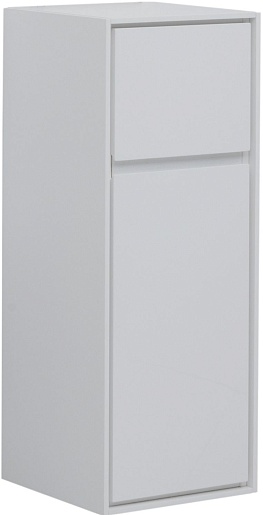 Aquanet Шкаф пенал Милан 35 малый подвесной белый – фото-1